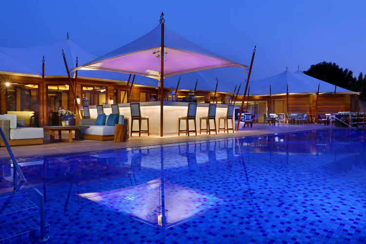 Pool in the evening